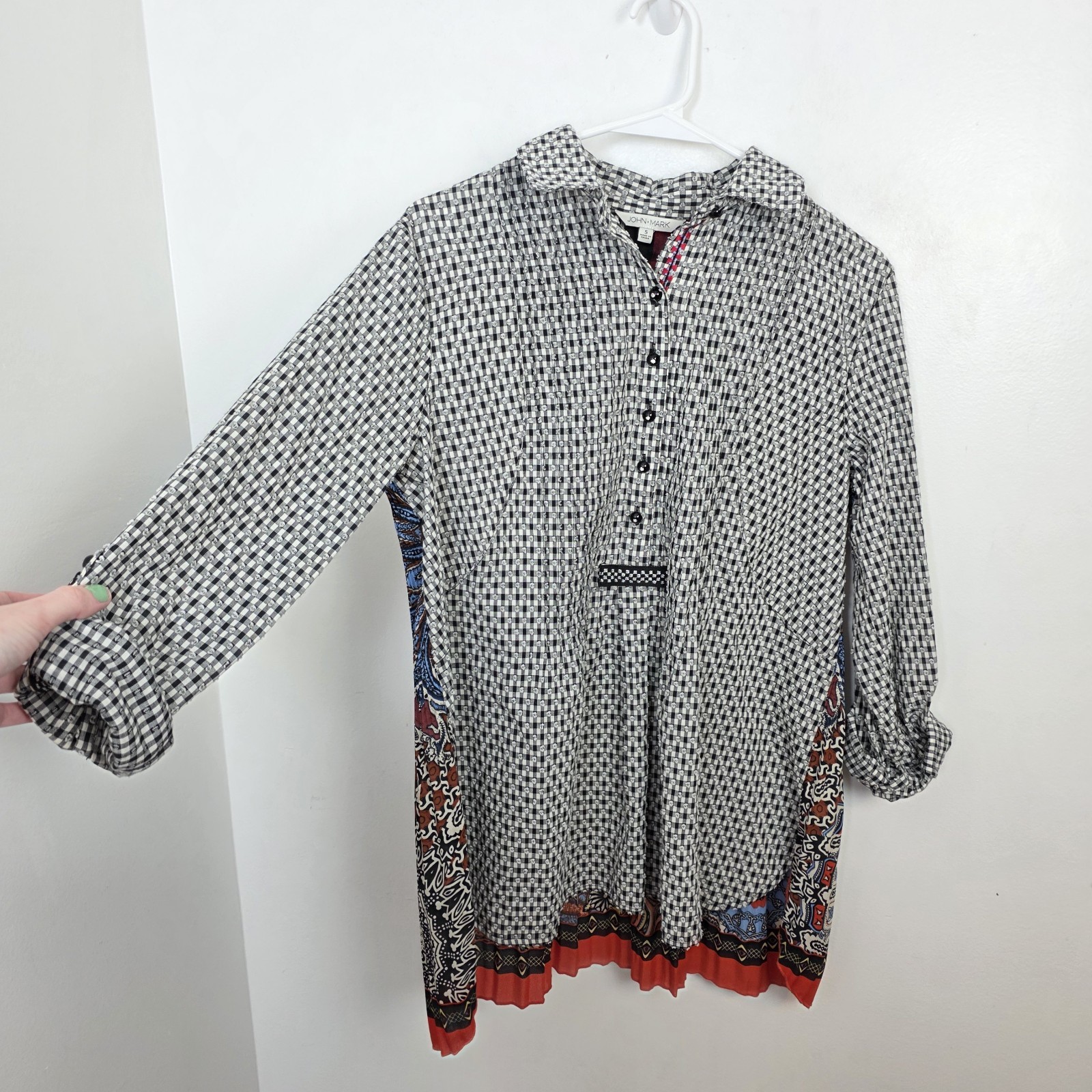 John Mark White Black Colorful Atsy Boho Festival… - image 2