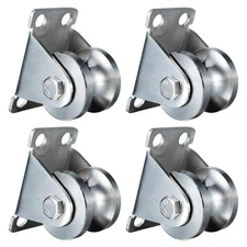 Cable Pulley Wheel Wall Mount Duplex Bearings Stainless Steel Rope Pulley for...