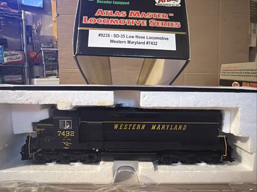 Locomotora diésel HO Atlas 9235 Western Maryland SD35 WM #7432 SONIDO DCC | Condition: New