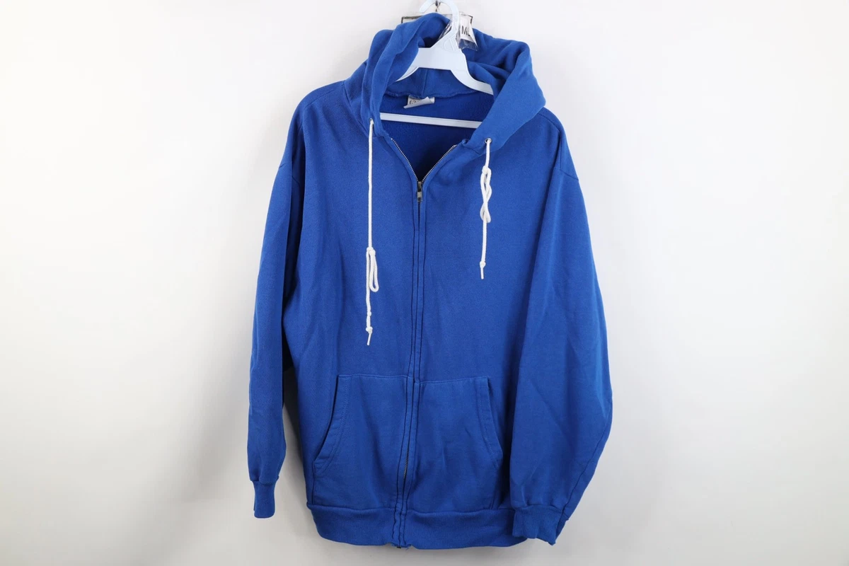 トップス Hanes 90s Vintage Full Zip Hoodie Faded Vtg 80s 90s Hanes Mens L Faded Blank Full Zip Hoodie Sweatshirt