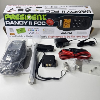 President Randy II FCC 40 Channels AM/FM Handheld CB Radio (TXUS622 ...