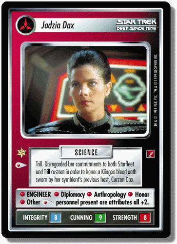 Jadzia Dax - Blaze of Glory - Star Trek CCG 1E - Picture 1 of 6