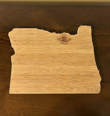 Handmade Closed Loop Woodworks Custom Shaped 11.5x9 Oregon Cutting Board