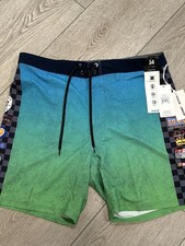 Hurley x Nascar Mens Phantom Eco Nascar Racetrack Board Shorts Swim Size 34