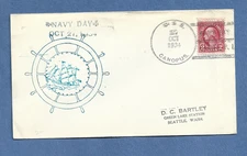 U.S.S CANOPUS  NAVY DAY OCT 27,1934 CAVITE PHILIPPINES  NAVAL COVER