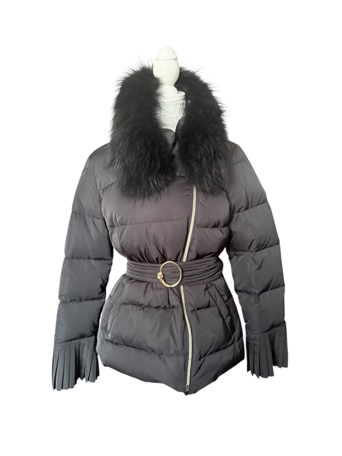 roberto cavalli class down black jacket medium UK… - image 1