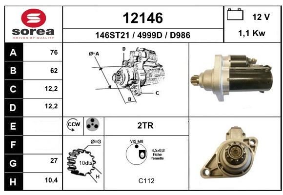 Démarreur pour VW Golf VI 1.4 contre les pannes d'allumage et démarrages difficiles