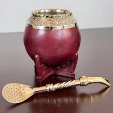 Taza/Mate Torpedo Gourd High Quality + Straw