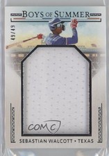 2024 Panini Boys of Summer Jumbo Prospect Materials 49/49 Sebastian Walcott 1n2n