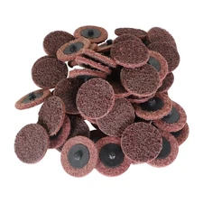 50Pcs 2 Inch Maroon Quick Change Surface Prep Conditioning Discs, R-Type Medi...