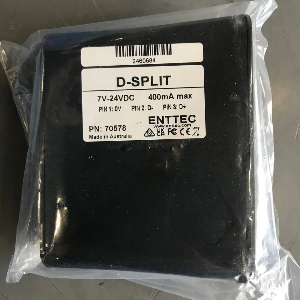 Enttec D-Split 70578, 4 Port DMX Isolated Splitter Repeater - Image 3 of 4