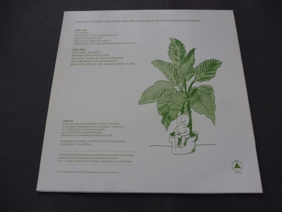 Mort Garson – Mother Earth's Plantasia 2019 USA LP GREEN VINYL ELECTRONIC MOOG - Image 2 of 4