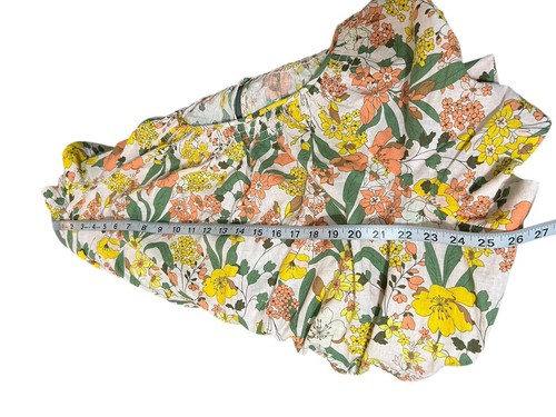 NWT Lane Bryant Floral Linen Blend Jumpsuit Sz 22 Flutter Sleeve Wide Leg $109 - Picture 5 of 11