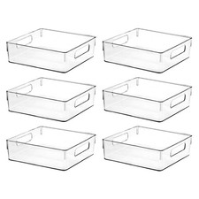 Clear Plastic Storage Bins, Pantry Organizers and Storage or Kitchen Organiza...