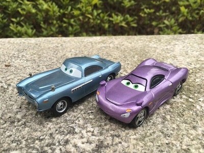 2Pcs Disney Pixar Cars Finn McMissile Holley Shiftwell 1:55 Diecast Spielzeug~