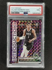 2023-24 Panini Mosaic Victor Wembanyama #8 Introductions Purple RC /99 PSA 9