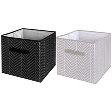 1pc Foldable Storage Cube Basket Bin Fabric Cloth Basket Shelf Cubby Organizer