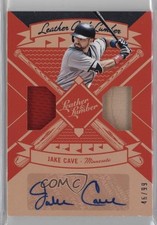 2019 Panini Leather & Lumber and Signatures 46/99 Jake Cave #LLS-JC Auto 10k8