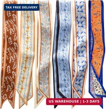 ZXZH 6 Pack Fashion Scarves for Women, Versatile Boho Head Scarf Satin Scarf f