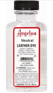 NEW Angelus  Leather Dye With Applicator 3 Oz Neutral