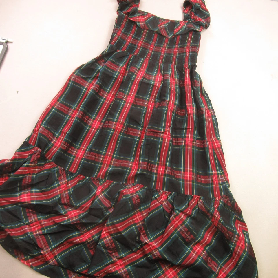 Vestido Vineyard Vines para mujer pequeño manga corta cuello redondo pulóver informal a cuadros Foto 2 de 4