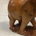 Handmade Teak Wood Elephant Sculpture, over 12 inches tall, Made in Thailand — photo 7
