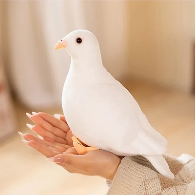 New Lifelike Bird Plush Toys Simulation Green White Dove Lovely Magpie Stuffed