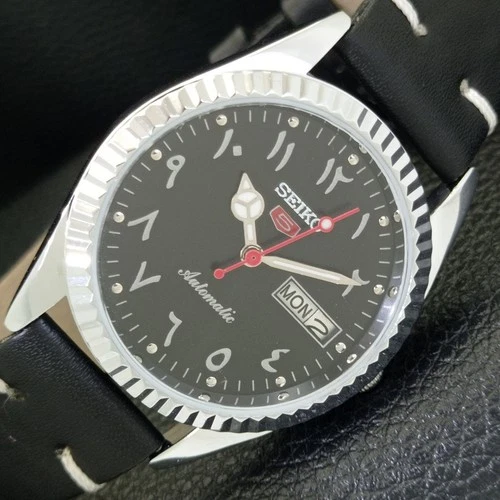 VINTAGE REFURBISHED SEIKO 5 AUTOMATIC 6309A JAPAN MENS ARABIC WATCH a441454-1