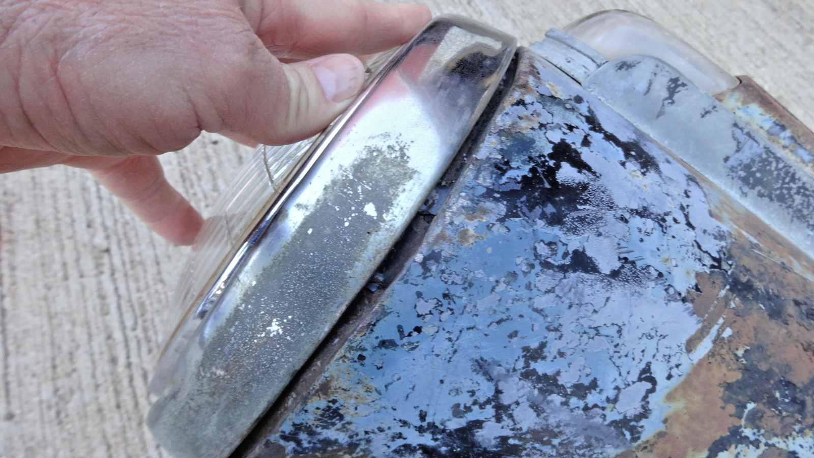 1941 1942 Chevy Truck HEADLIGHT ASSEMBLIES Original GM Guide pair 1946 GMC