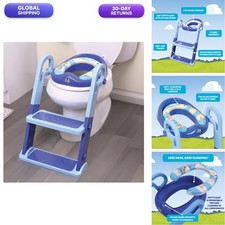 Ginsey Bluey Step Sit Potty Trainer w/Adjustable Ladder Removable Seat Folds