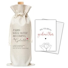 Gifts Wine Bag Card Proposal Gifts, Wine Bag For God Mother, Pairs Godmother