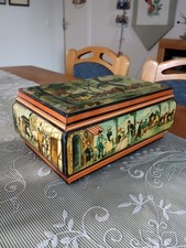 Antike Blechdose Postkutsche 25 x 16 x 11  cm