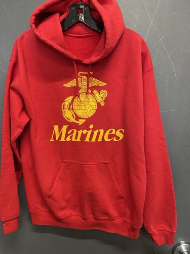 USMC EGA Marines Red & Yellow Pullover Hoodie