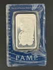 PAMP Suisse 1 Ounce Bar, .999 Pure Silver - Lady Fortuna In Assay