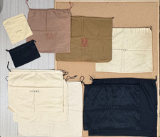 Auth LOEWE Mixed Size Drawstring Dust Bag