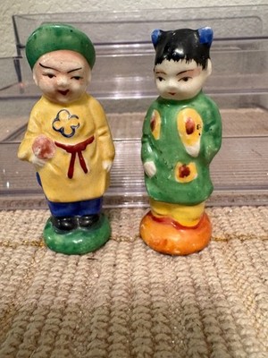 3 1/4'' Asian Statutes of a Man and a Woman
