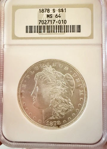 1878 S Morgan Silver Dollar NGC MS-64