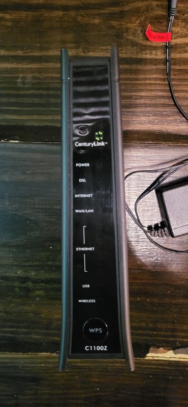 ZyXEL C1100Z Wi-Fi 802.11n Modem Router Combo, Ethernet & USB, Black