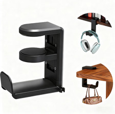 Universal Headphone Stand, Desk Mount Holder with 360 Degree Swivel, Gaming Head