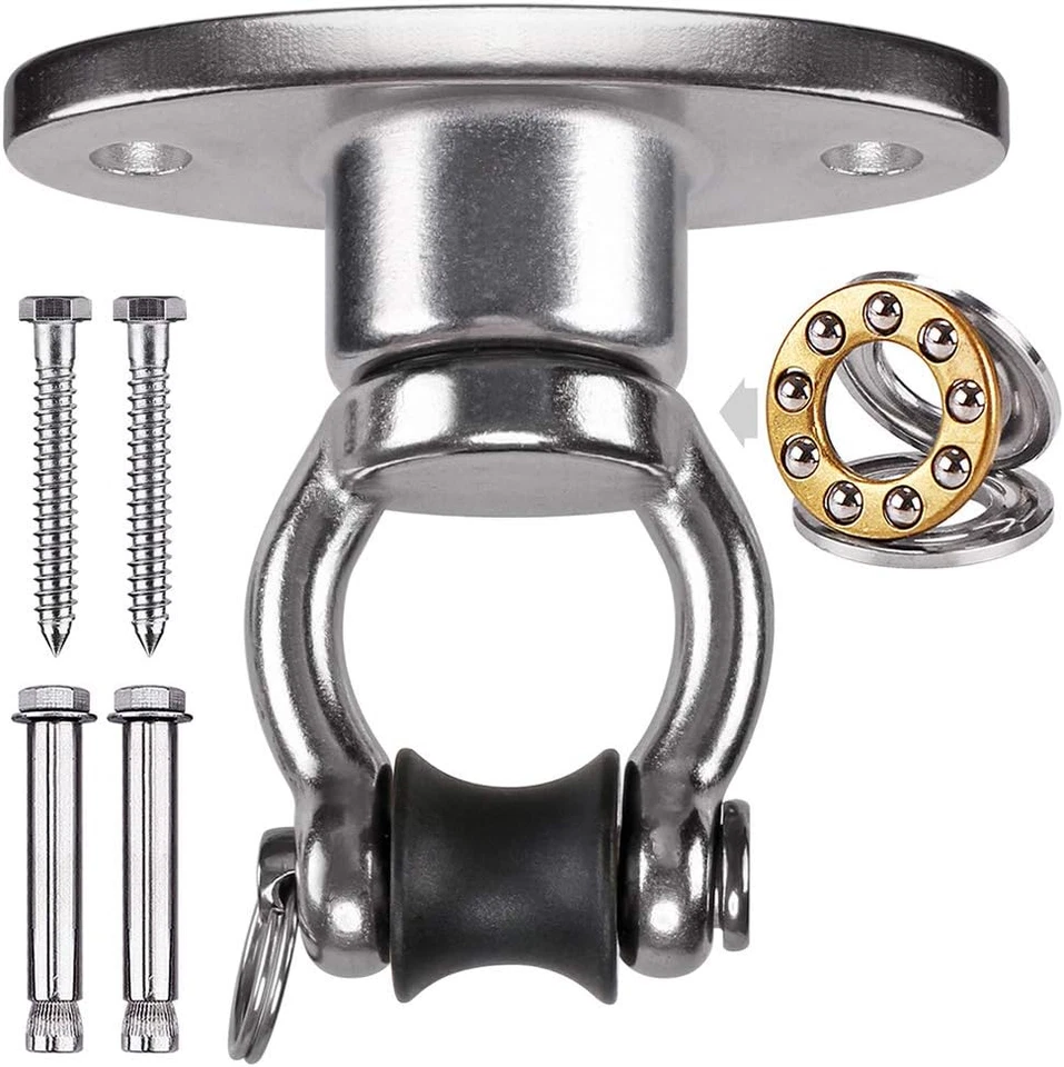 BESUCHE DEN BENELABEL-STORE Benelabel Schaukel Deckenhaken Lager Edelstahl, Hängematte Befestigung Schwerlas