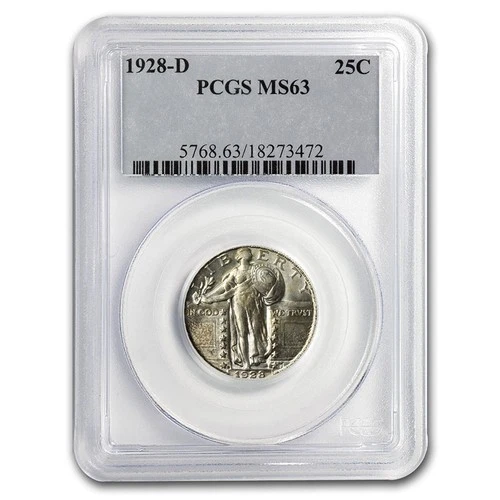 1928-D Standing Liberty Quarter MS-63 PCGS