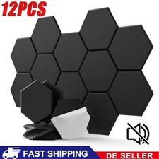 12 Stück Hexagon Akustikplatten Selbstkleben...