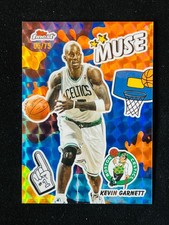 2025-26 Topps Finest Kevin Garnett Muse Blue Geometric Refractor 05/75 JSY#