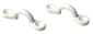 EYE STRAP EYEEND WHITE NYLON SEACHOICE 4PAC 28871 CANVAS BIMINI STRAP HARDWARE 