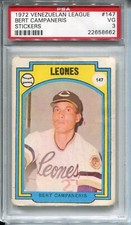 1972 Venezuela Venezuelan League Stickers 147 Bert Campaneris PSA 3 VG NQ pop 1