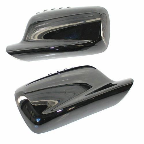 Gloss Black Mirror Cover Cap For BMW E46 E65 E66 330Ci 745i 750i 750Li 760i - Picture 5 of 5