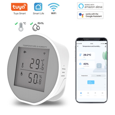 Tuya Zigbee Temperature Humidity Sensor LCD Screen Indoor Hygrometer