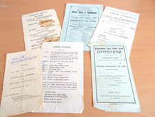 A Collection Of GYMKHANA Programmes from the 1950's & 1960's