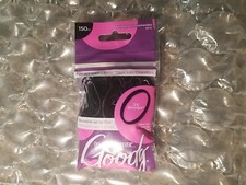 Goody Ouchless Womens Polyband Elastic Hair Tie - 150 Count Black - Fine Hair...
