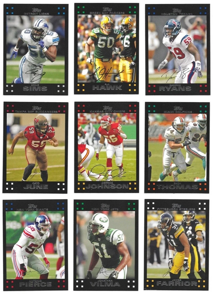 2007 Topps NFL Football Trading Cards / You Choose #s 251 - 440 / mb7 - Image 3 of 4